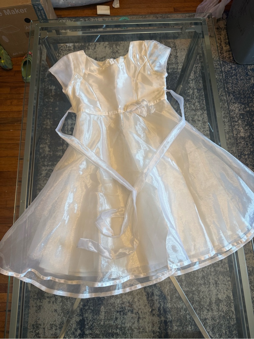 Size 7 Girls White Dress